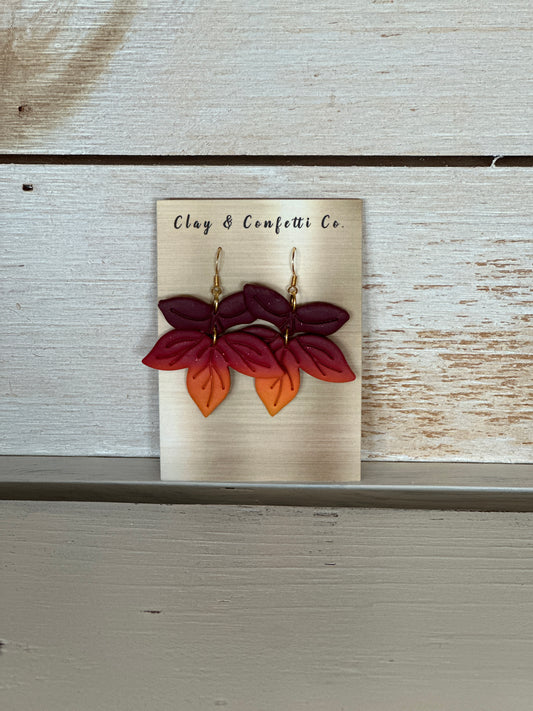 Ombre Leaf Dangle