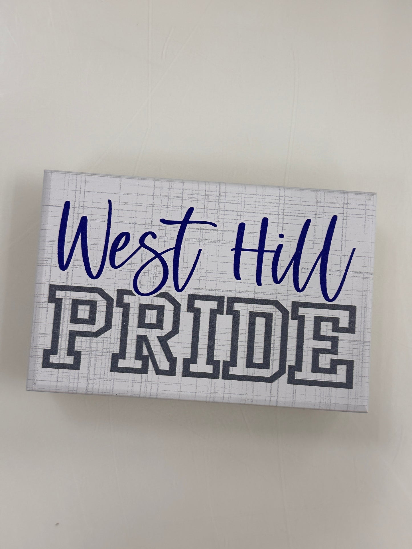 School Pride Block  - Pick your School Sign