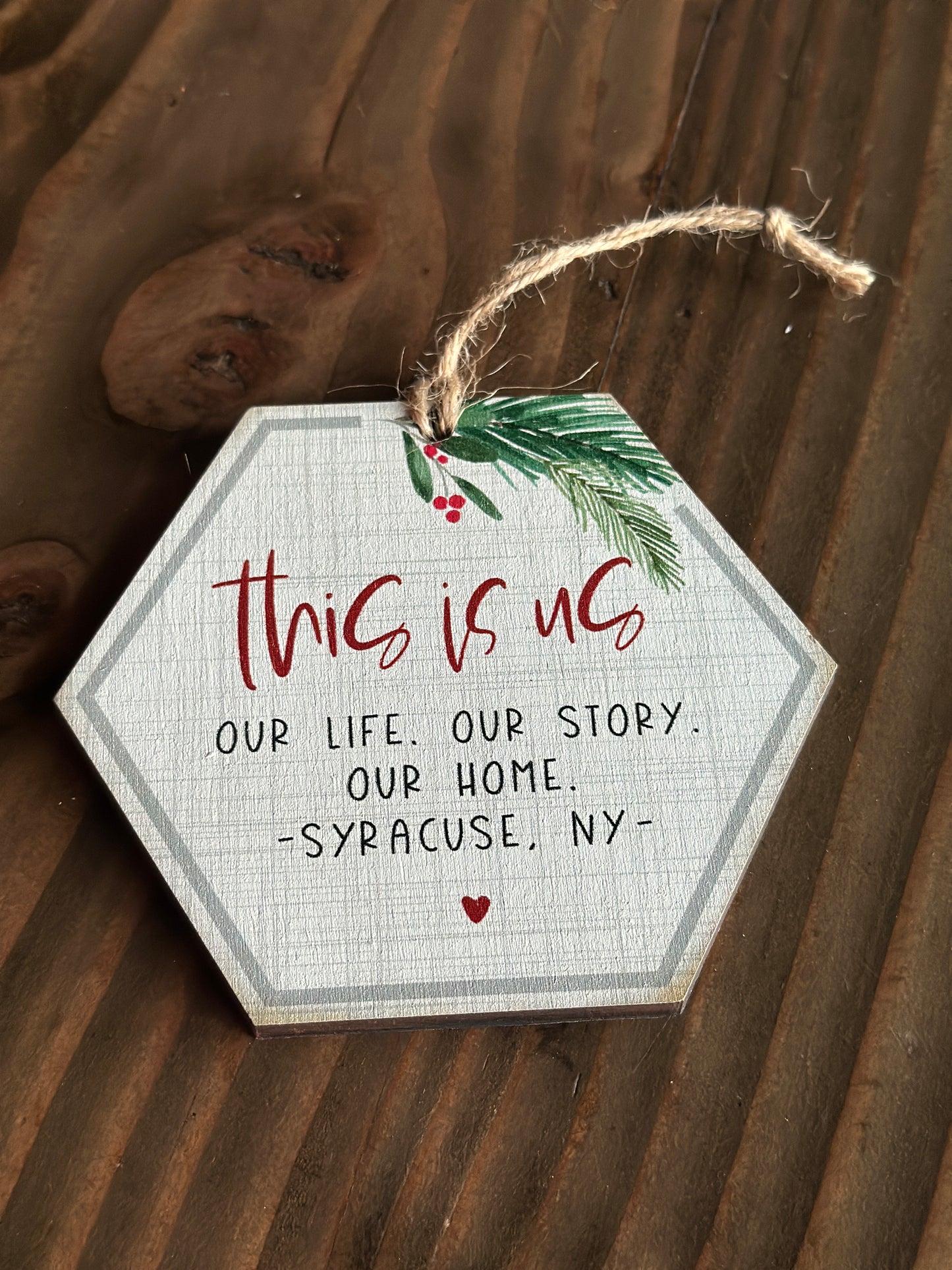 Custom Syracuse Style Christmas Ornaments
