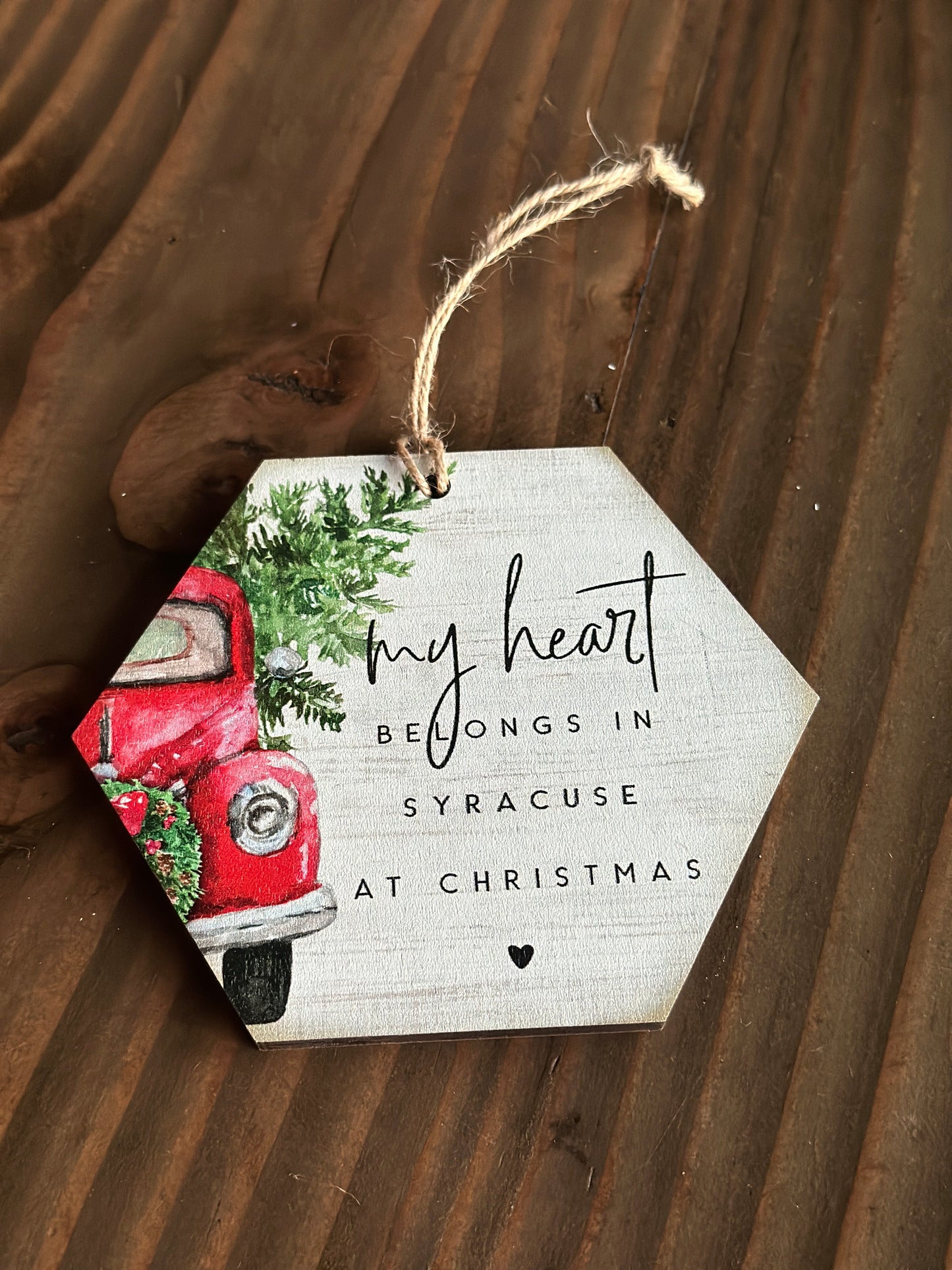 Custom Syracuse Style Christmas Ornaments