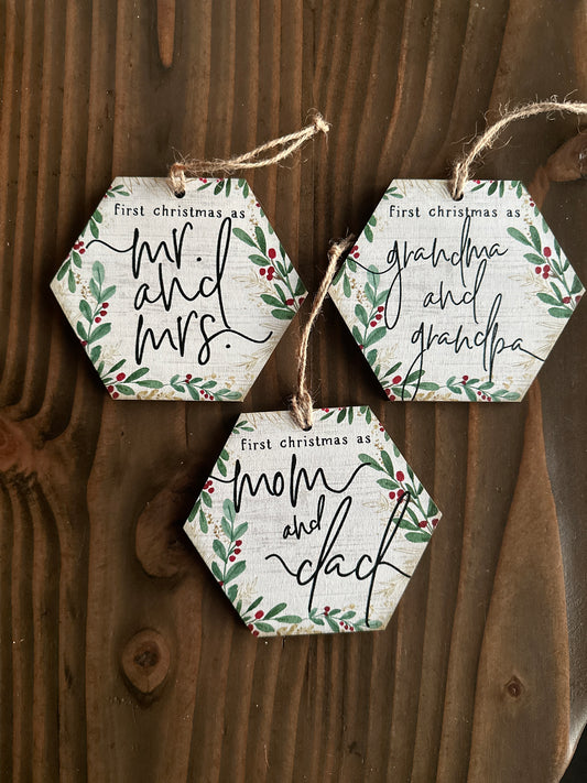 First Christmas Ornaments