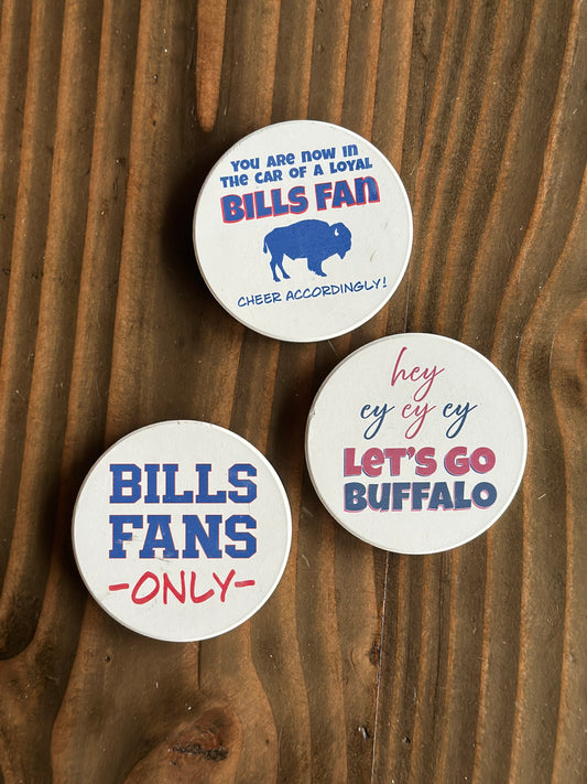 Buffalo Bills Car Coasters