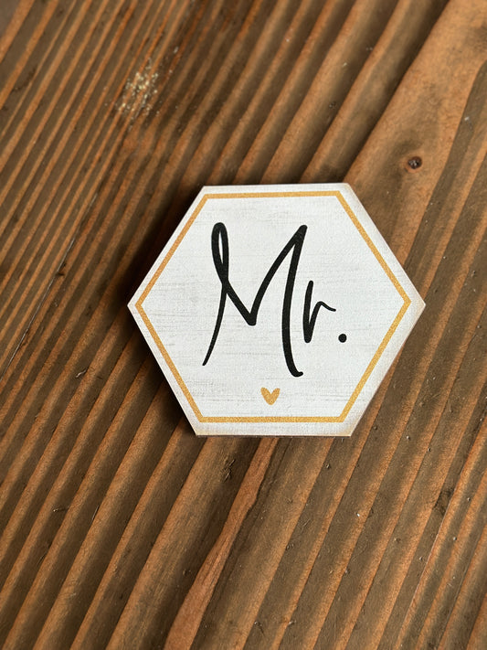 Mr & Mrs Coaster/Magnets