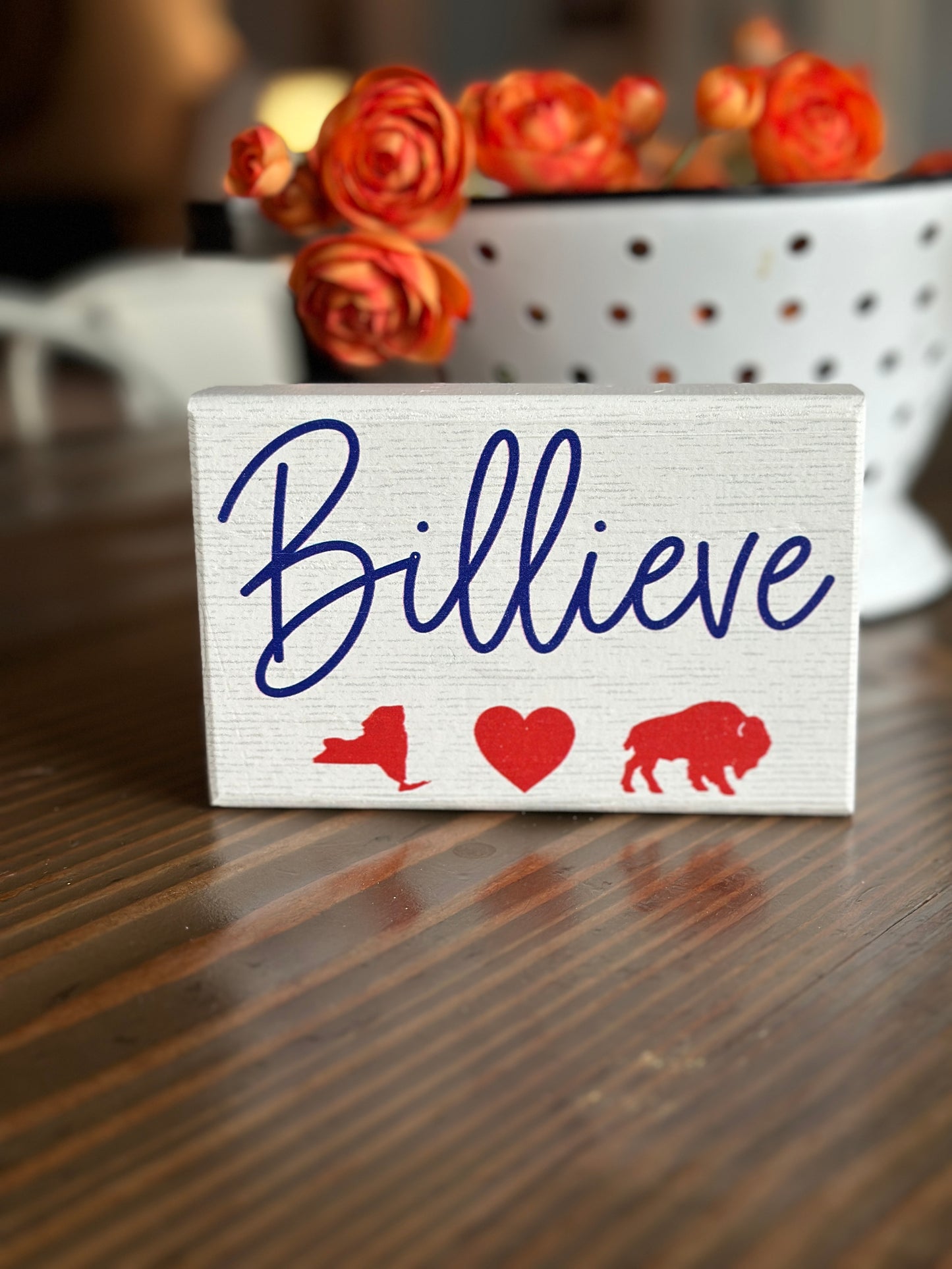 Buffalo Bills Inspired Block Signs