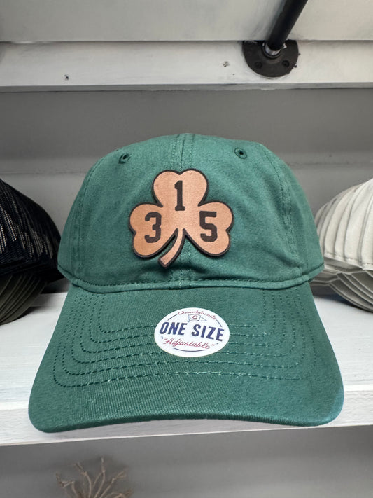 315 Shamrock Leather Patch Dark Green