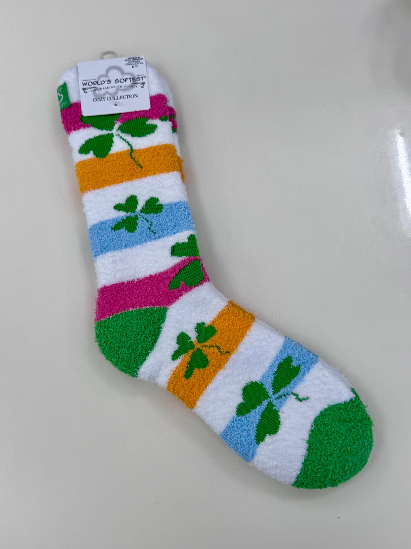 Shamrock Fuzzy Socks