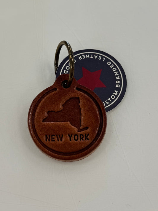 Round New York Key Chain