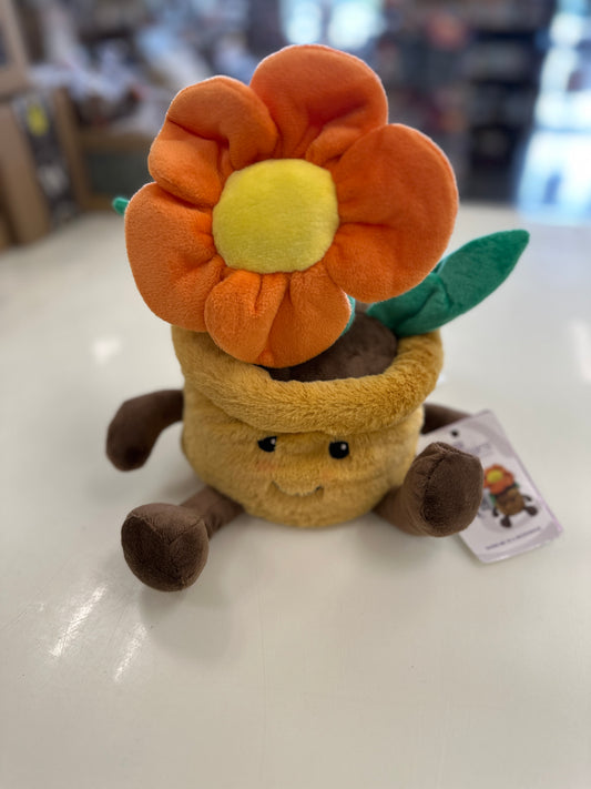 Warmies - Orange Potted Flower