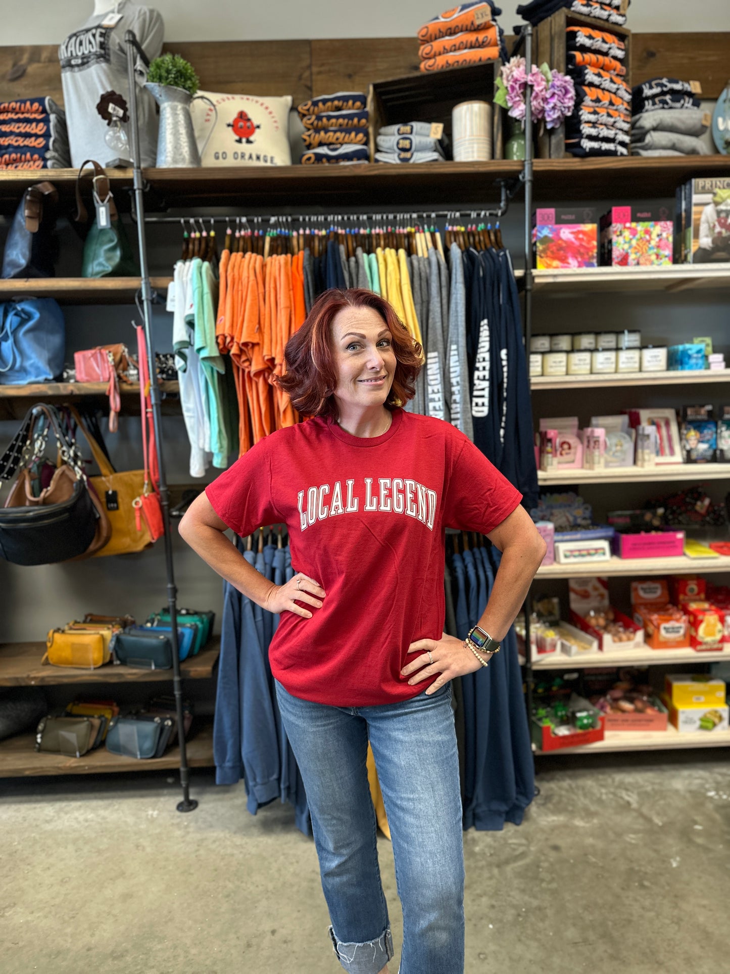 Local Legend Tee (Red, Green, Gold, or Orange)