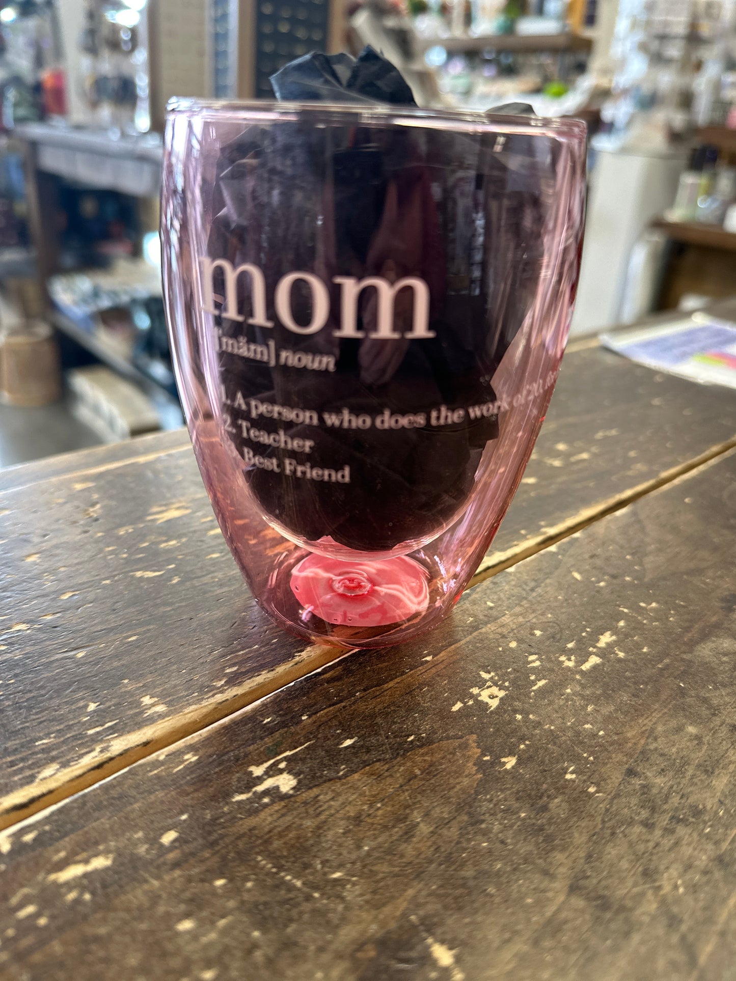 Mom [noun] - Wine Glass