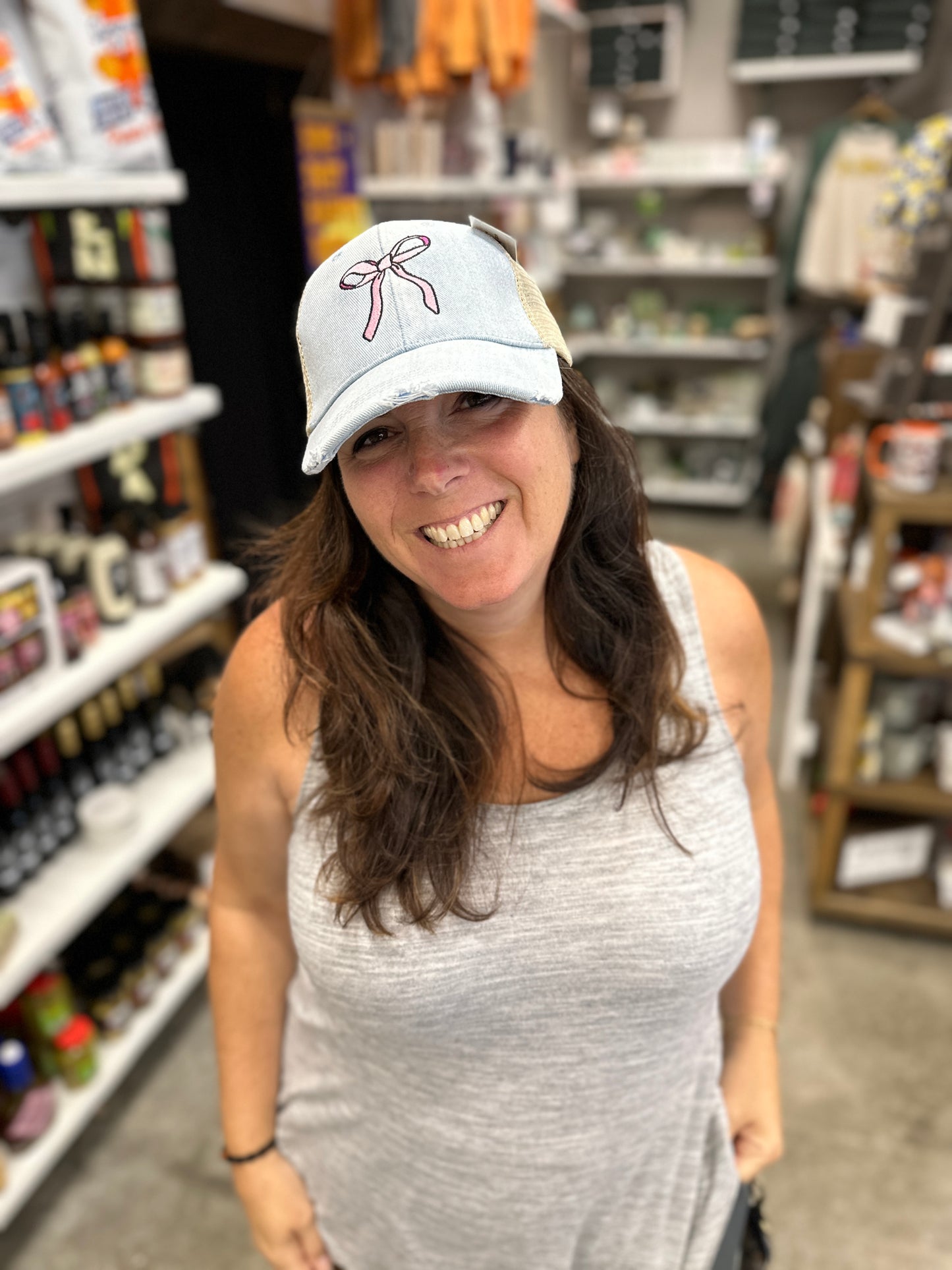 Pink Bow Trucker Hat