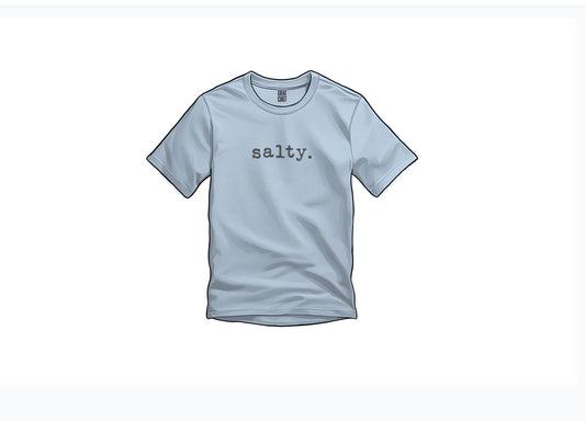 Salty Short Sleeve XLL Coastal Blue