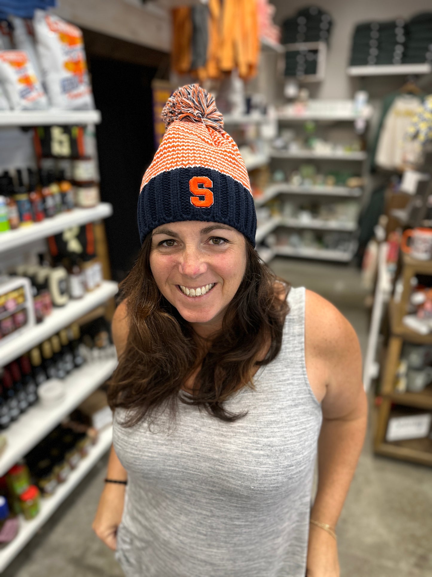 Syracuse TM Blue Knit Hat Adult