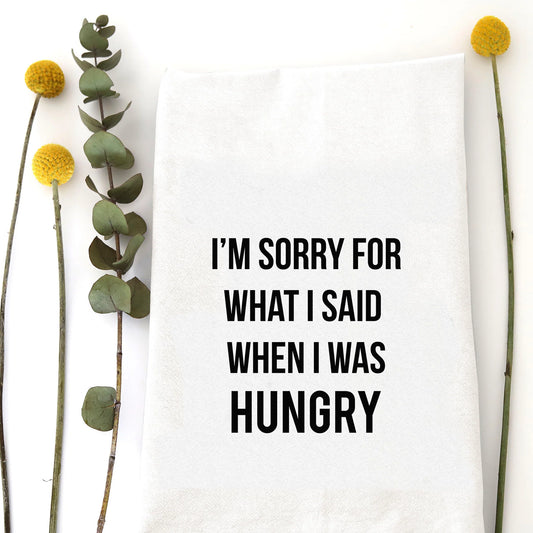 Sorry, I was Hungry