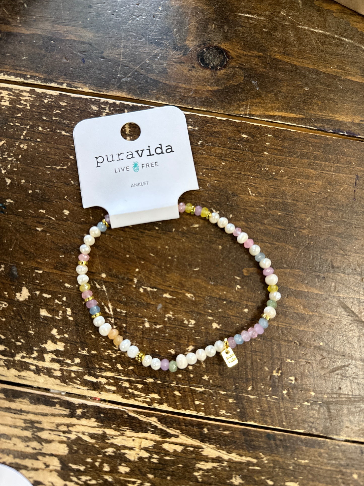 Venice Mixed Bead Anklet