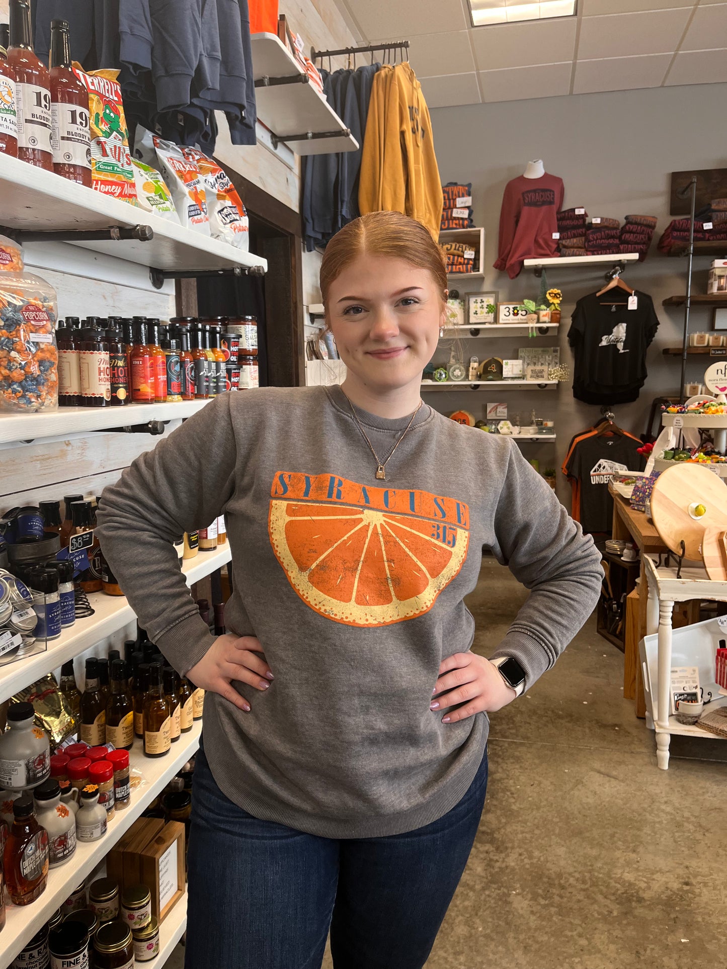 Women's Orange Slice Crew