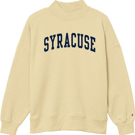 Syracuse Mock Neck Popcorn Yellow