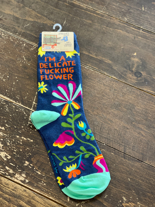 I'm a Delicate F**king Flower Socks