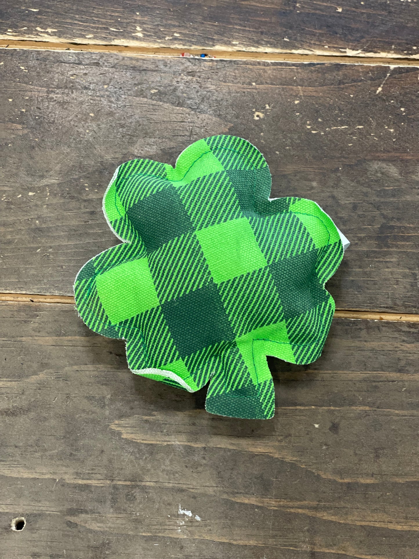 Green Plaid Cloth Shamrock