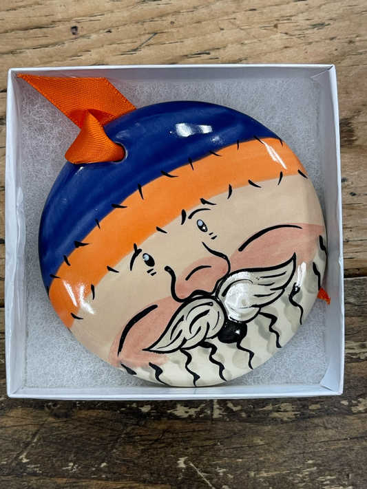 Santa Face (Blue & Orange)